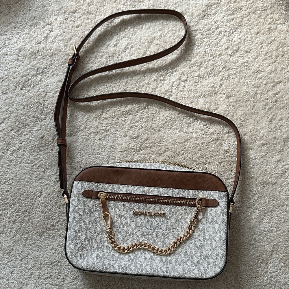 Michael Kors Jet Set Large Logo Crossbody Bag